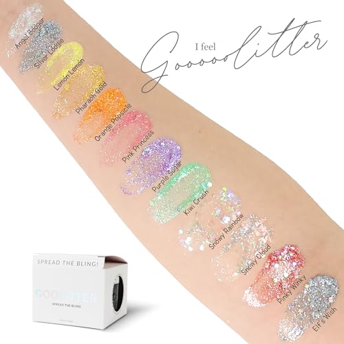 Face-Body-Hair-Holographic-Clear-White-Glitter-Gel-Snowy-Cloud-2oz-60mL-Chunky-K-Beauty-Halloween-Festival-EDM-Rave-Party-Concert-Costume-Makeup-Vegan-Cruelty-Free