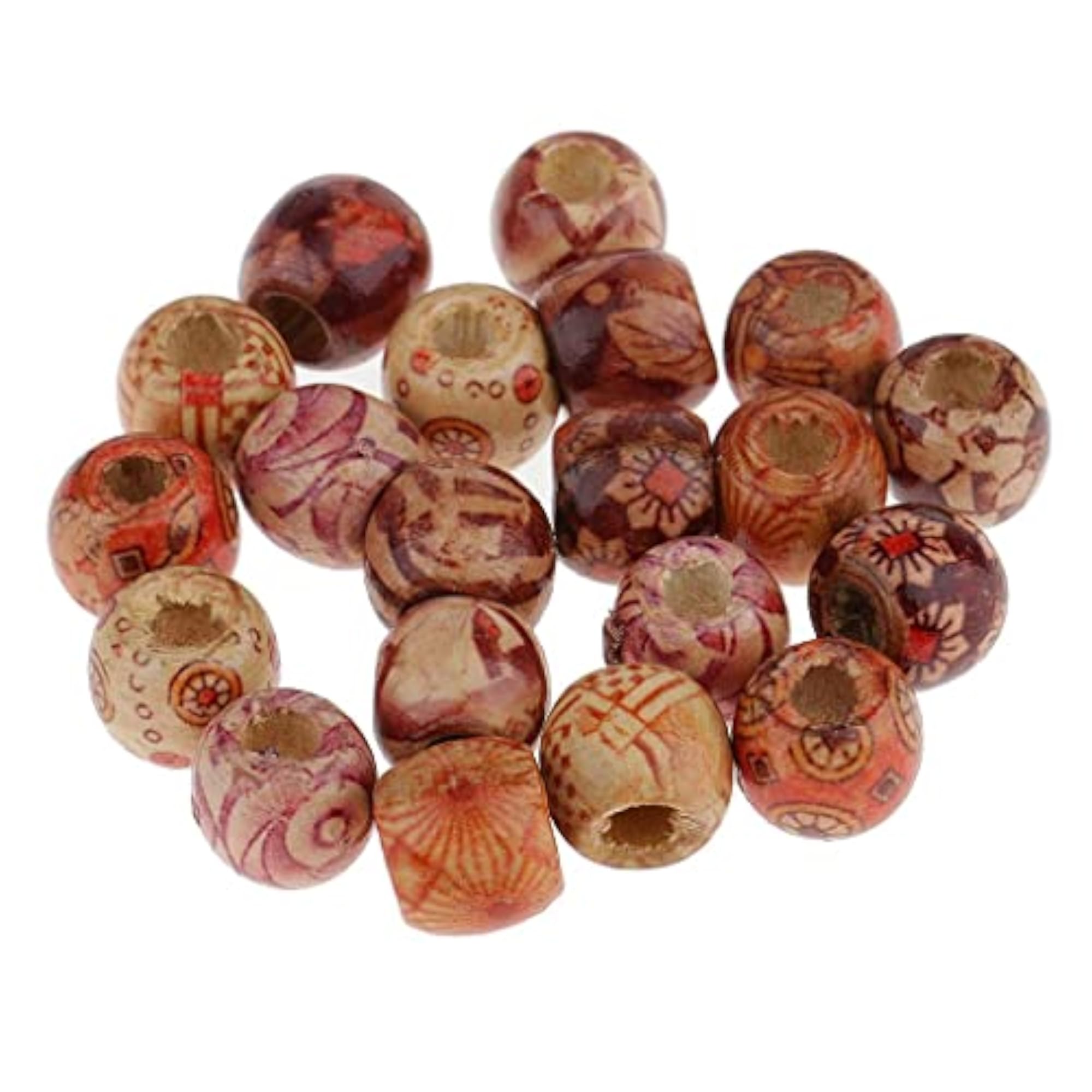 20 Hair Beads for Dreadlocks Tube Hair Decoration