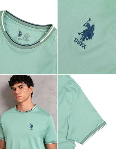 Image of U.S. Polo ASSN. Mens OEE08 Crew Neck Comfort Fit Lounge T-Shirt