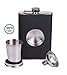 Shot Flask: 8 oz Stainless Steel Flasks For Liquor: Flask Set With Built-In Collapsible Shot Glass And Flask Funnel, Hip Flask For Men And Women- By Infinite Bliss