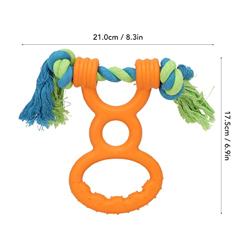 Kauspielzeug für Hunde, Zahnen, Gummi, Reinigung, Tragbares Hundering-Trainingsseil
