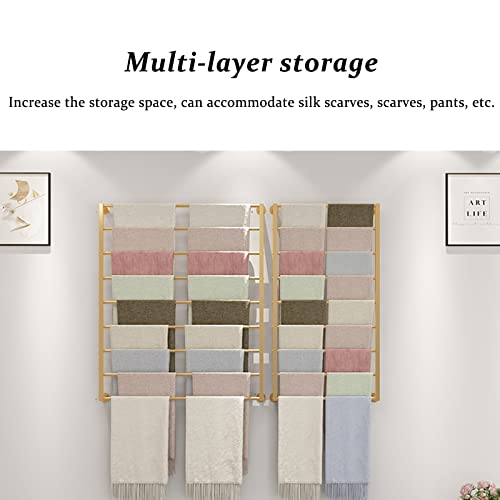 Estante De Pared Metálico para Bufandas. Ropa Elegante para Tiendas Minoristas Comerciales Bufandas. *Soluciones De Almacenamiento De Moda..White-100 * 120CM