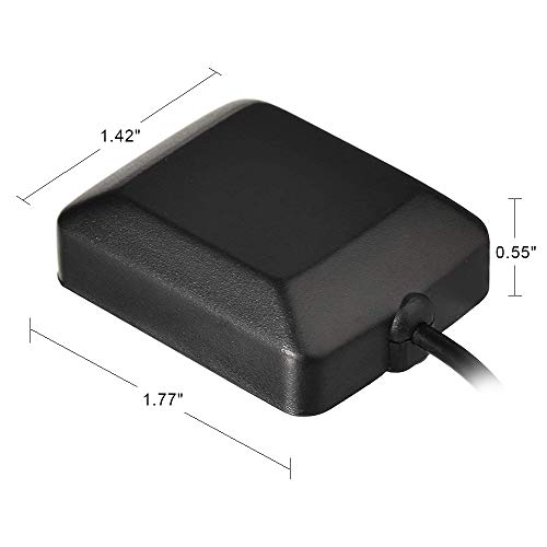 Eightwood Waterproof Active Navigation Gps Antenna Fakra Blue C Female Right Angle Magnetic Base Compatible With Ford Vw Audi Mfd2 Rns2 Rns-E Car Stereo Head Unit #TOP2