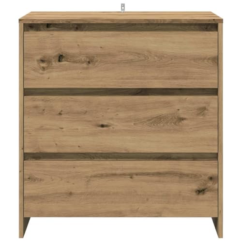 Brokky 3329178 2 Piece Sideboard Artisan Oak Engineered Wood Wooden Standing Side Cabinet Unit for Living Room Kitchen Hallway - Image 7