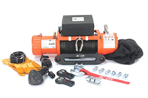 AC-DK 12500 lbs Electric Winch 12V DC Water Proof IP67 Recovery Winch