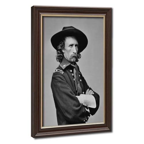 Décoration murale George Armstrong Custer cadre à suspendre en toile 1865