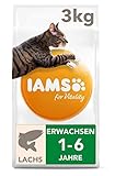 IAMS for Vitality Adult Katzenfutter trocken mit Lachs 3kg