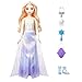 Mattel Disney Frozen Elsa Fashion Doll Set, Spin & Reveal with 11 Surprises Including 5 Accessories, 5 Stickers & Play Scene, Inspired by the Movie