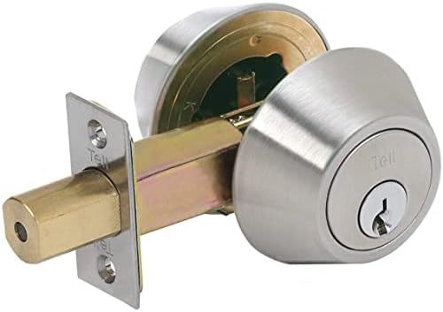 Tell Manufacturing Standard Duty Commercial Double Cylinder Deadbolt with Tubular Latch, C Keyway, Tested ANSI Grade 2, Certified UL 3 Hour Rating, Square Strike, CL100056 and CL500056, DB2000 Series