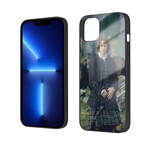Genaolax Sam Heughan Phone Case Compatible With Iphone14/14 Plus Case, Soft Tpu Fashion Cool Shockproof Glass Case White #TOP1
