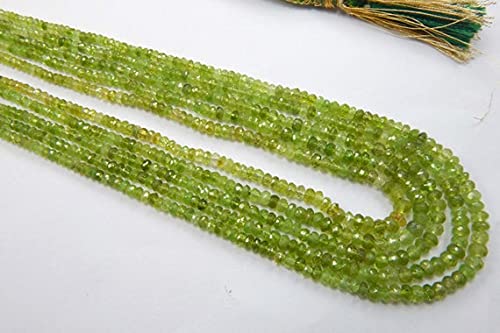 Tsavorite Grenat Vert LKBEADS rondelles facettées perles naturelles 2-5mm création bijoux DIY