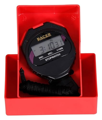 Image of Royals Sports Racer Stop Watch Study Timer, Stopwatch /Racer Stopwatch with Alarm Handheld /LCD Digital Professional Timer Sports Stop Watch (Black)