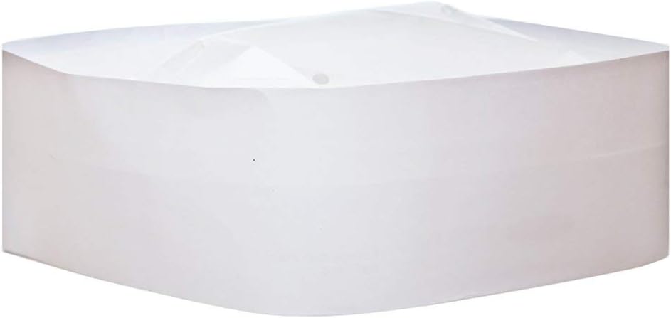 A255 Disposable Forage Hat, White (Pack of 100)