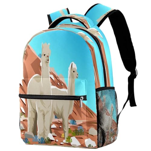 Sac de voyage décontracté avec motif alpaga du désert idéal pour les sorties