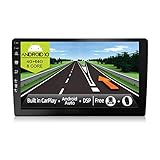 【ESPECIALIDAD】 Admite DAB + (adaptador DAB: B083Q7YG4F) / video 4K (3840 × 2160 píxeles) / video HD 1080P / MirrorLink con teléfono iOS o Android / Módem WiFi incorporado / Aplicaciones de navegación GPS en línea y fuera de línea, admite mapas 3D y guía de voz / Recepción de radio AM FM RDS / USB y tarjeta de memoria MicroSD (hasta 500GB) / Control del volante.