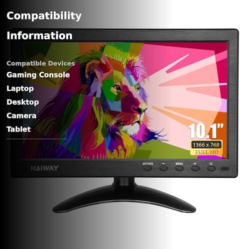 Haiway 10.1 Inch HDMI Security Monitor