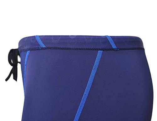 Srnfean Men's Swimming Jammers Endurance+ Quick Dry Swimsuit Blue Medium