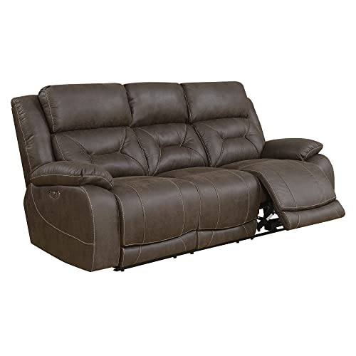 Steve Silver Aria Dual-Power Reclining, Saddle Brown Sofas #TOP2