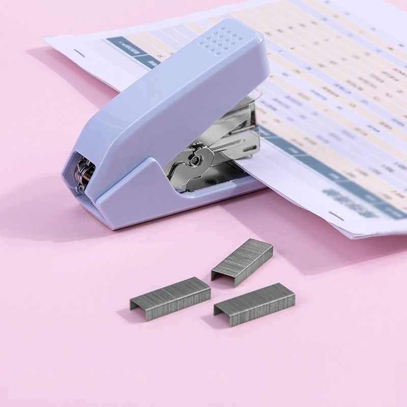 Hefter Papier Einfaches Binden Büro Binden Bürozubehör Schreibwaren Bindepapier Hefter (Color : Pink)