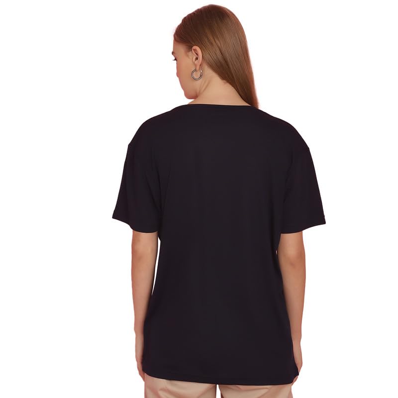 Image of Round Neck Cotton Printed Women Regular Fit Tshirt-P1950