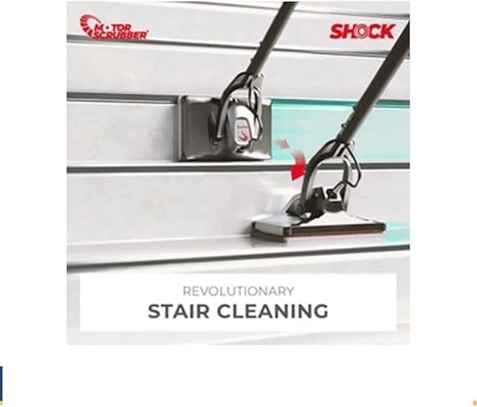 MotorScrubber SHOCK Oscillating Floor Cleaning Machine Starter Kit – Complete Commercial System with Backpack, Pads & Weight Kit