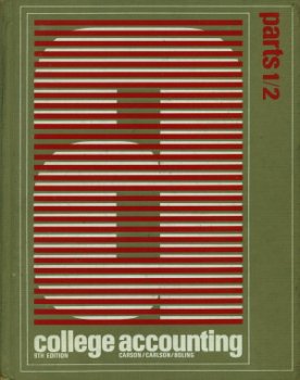 Hardcover College Accounting Book