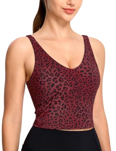 Image of THE GYM PEOPLE Womens' Sports Bra Longline Wirefree Padded with Medium Support