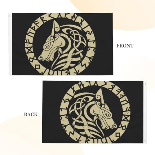 Bannière Viking Loup : résolvez le manque d'originalité de vos murs - 3