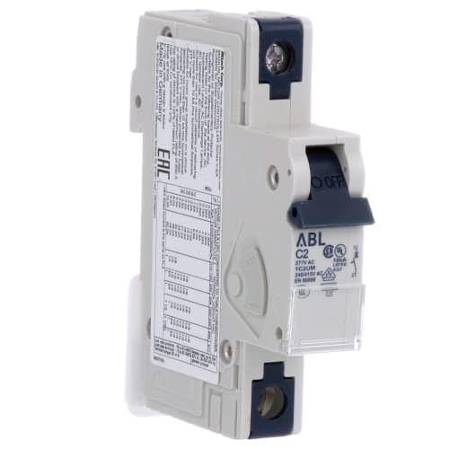 1C2UM Circuit Breaker; Thermal Magnetic; Handle; 2A; 1 P; C Trip; V-EA Series