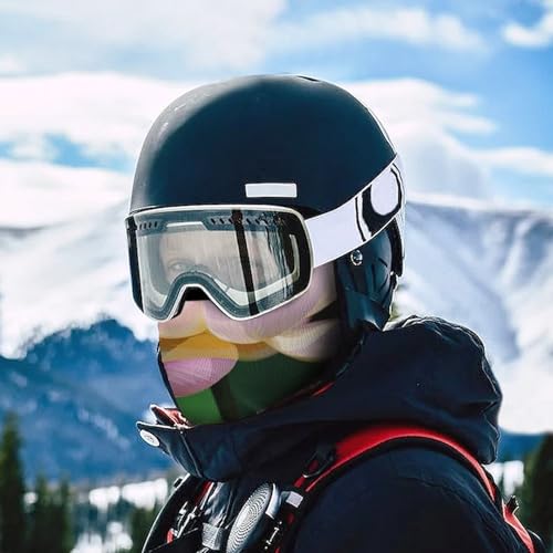 Balaclava para hombre, máscara de esquí con diseño floral, cubre rostro para invierno, ideal para ciclismo miniatura 5