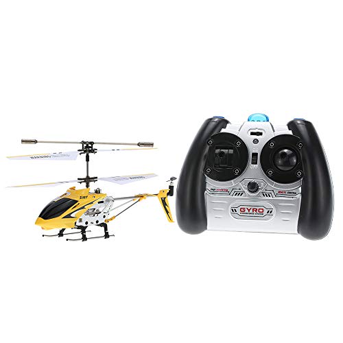 Hylukon Syma S107G Mini Yellow   Helicóptero de 3 canales por infrarrojos RC R/C con giroscopio, doble protección