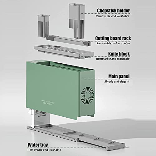 ZUOYI Desinfektion Messerhalter, Messerblock Ohne Messer, Sterilisator, Messerhalter UV Sterilisation Multifunktionaler… – Bild 5