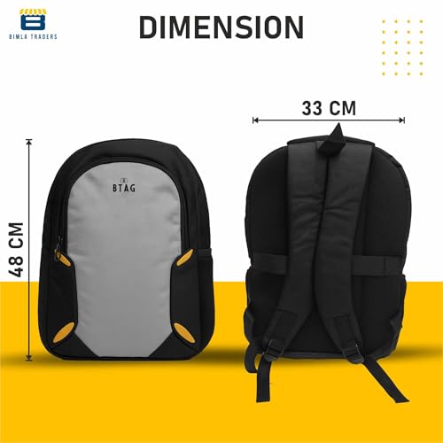 Image of Btag 27Ltrs Stylish Laptop & Casual Backpack | Water-Resistant, Comfortable, Lightweight & Trendy | Large Storage, Smooth Zippers, Spacious & Travel-Friendly | Ideal for Work, Study & Daily Use