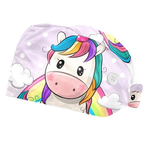 Bonnets de travail licorne et nuages VERED pour égayer le quotidien à l'hôpital ou en cuisine
