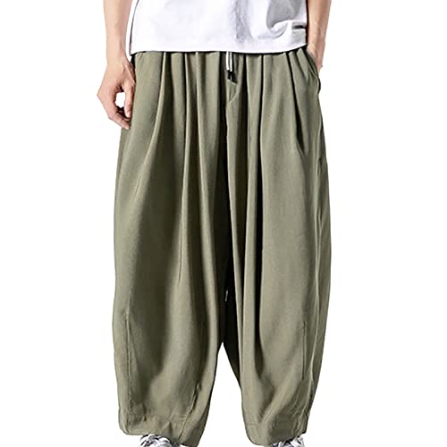 Pantalon cargo homme printemps ample grand sarouel tendance loisirs