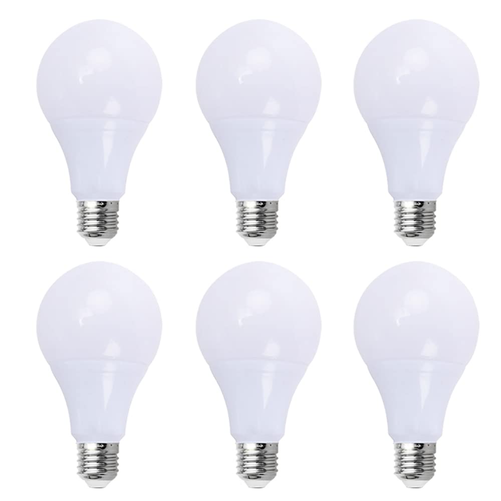 CENPEK 6pcs LED A60 E27 Edison Screw Light Bulbs 60W Equivalent,9W Energy Screw Light Bulbs Neutral White 4000K, Golf LED Bulb, 806LM, A60 Energy Saving Edison Large LED Bulbs, Non-Dimmable