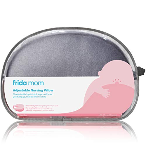 Frida Mom Adjustable Nursing - Customizable Breastfeeding Pillow For Mom + Baby Comfort With Back Support, Adjustable Wrap Around Waist Strap, Pockets For Heat Relief #TOP3