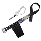 [藤井電工] 新規格 胴ベルト型 リトラ 巻取式 ブラック 黒 Mサイズ ベルト長さ 1200mm TB-RL-593-BLK-M 軽量アルミフック 軽量アルミバックル 日本製 墜落制止用器具 胴ベルト 安全帯 ツヨロン TSUYORON