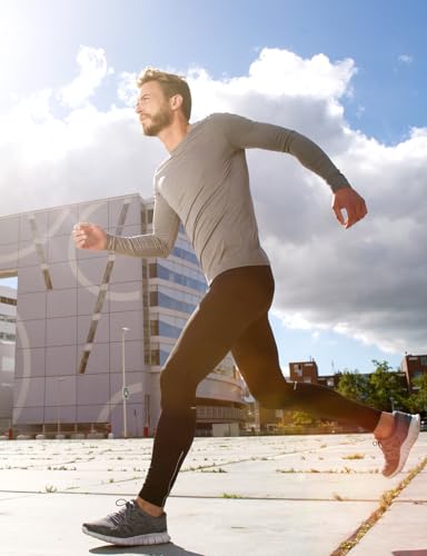 Men's Rash Guard Shirts Swim Shirts UPF 50+ UV Sun Protection Long Sleeve Shirts Lightweight Quick Dry Light Grey 3XL3