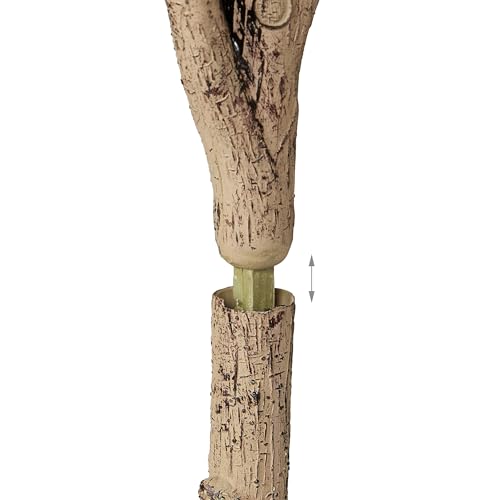 Relaxdays künstlich, 180 cm hoch, Kunststoff, Stein, Kunstpflanze, Deko-Olivenbaum, Kunstbaum, grün/braun