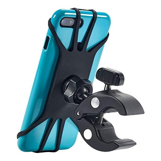 Upgraded 2025 Bicycle & Motorcycle Phone Mount - The Most Secure & Reliable Bike Phone Holder for iPhone, Samsung or Any Smartphone. Stress-Resistant & Highly Adjustable. x10 to Safeness & Comfort