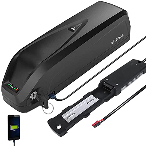 ENGWE Ebike Battery 36V/48V, 10Ah/13Ah/15Ah BMS Li-ion Electric Bicycle Battery for Electric Bike Lithium Battery for Motor Conversion 250W 350W 500W 750W 1000W (48V 15Ah) USB Output