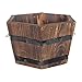 Cabilock Whiskey Barrel Planter Wooden Bucket Barrel Planters Rustic Flower Planters Pots Boxes Container for Indoor Home Decor Small Plants