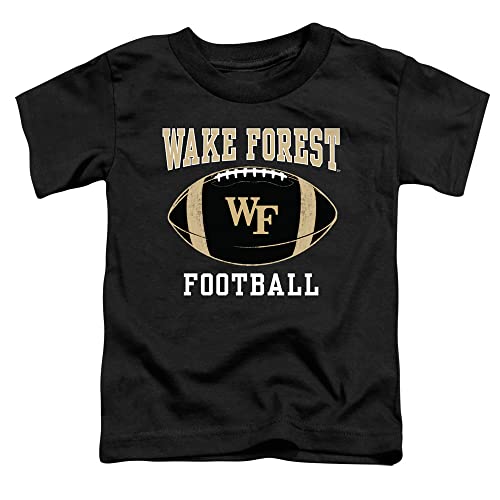 Wake Forest Demon Deacons Official Football Ball Unisex Toddler T Shirt,Black, 4
