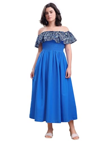 Image of PURVAJA Women's Cotton Dress(Floe-231-235)