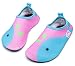 Giotto Kids Swim Water Shoes Quick Dry Non-Slip for Boys & Girls, Pink/Blue, 22-23