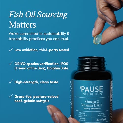 The 'Pause Life Omega-3 Vitamin D3 & K2 Supplement