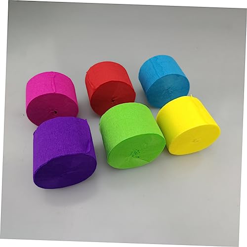 TEHAUX 10 Peças Papel Crepom Fluorescente Decoração De Papel Crepom Papel De Parede Flâmulas Decoraç