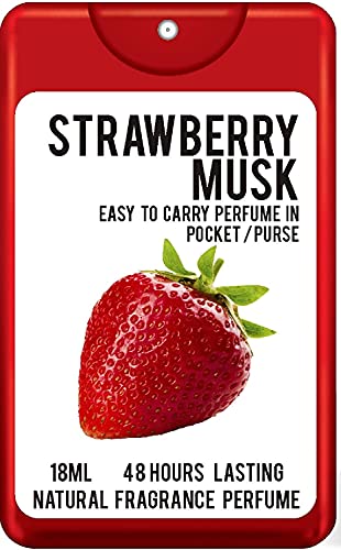 Parag Fragrances Strawberry Musk Pocket Perfume 18 ml, Red