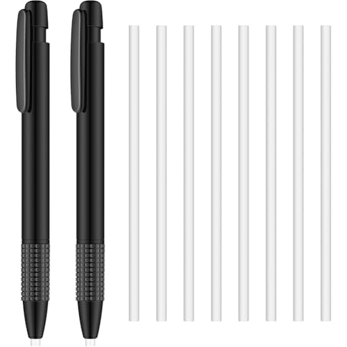 Uxsjakjsd Borrador Retráctil y Recambio Mecánico de 3,8 Mm, Estilo Bolígrafo, para Artistas, Estudiantes y Profesores (2 Unidades)